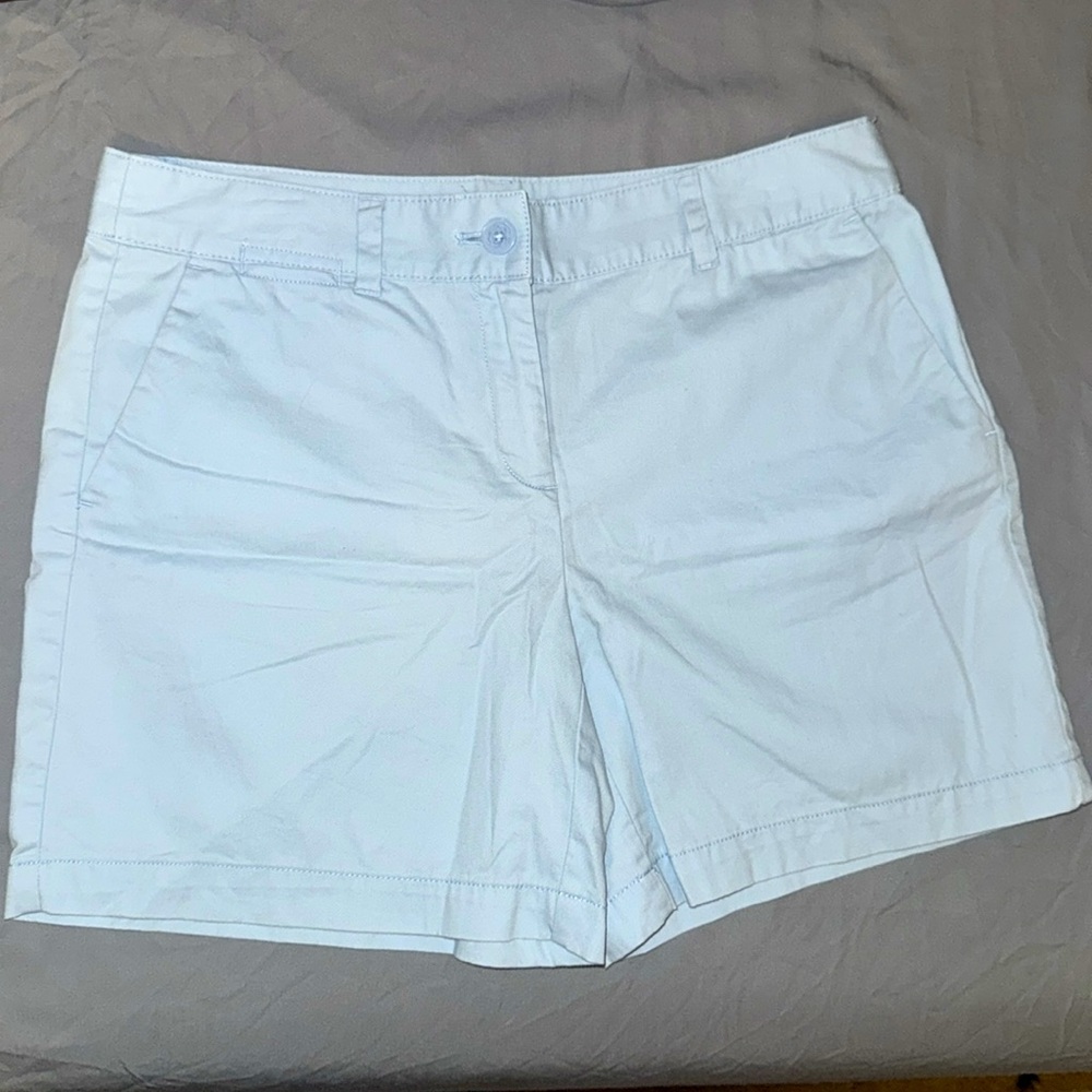 Ann Taylor Sky Blue Chino Shorts